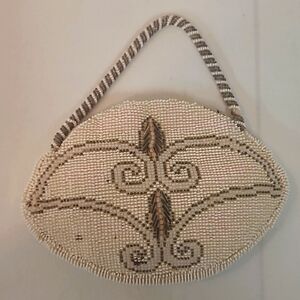 Art Deco Czechoslovakian Hand Beaded Vintage Mini Purse